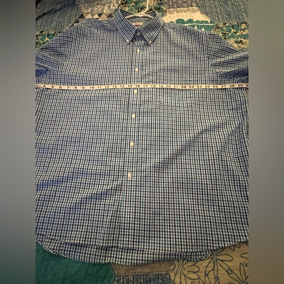 Izod Classic Fit Button Down XL Teal/Purple/Grey - Picture 8 of 11